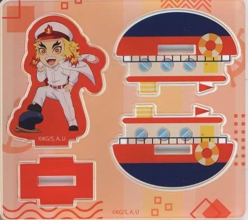 雑貨　煉獄杏寿郎 ゆらゆらスタンド 「鬼滅の刃 立体絵巻 in ラグーナテンボス」 中古】雑貨 煉獄杏寿郎 ゆらゆらスタンド 「鬼滅の刃 立体絵巻