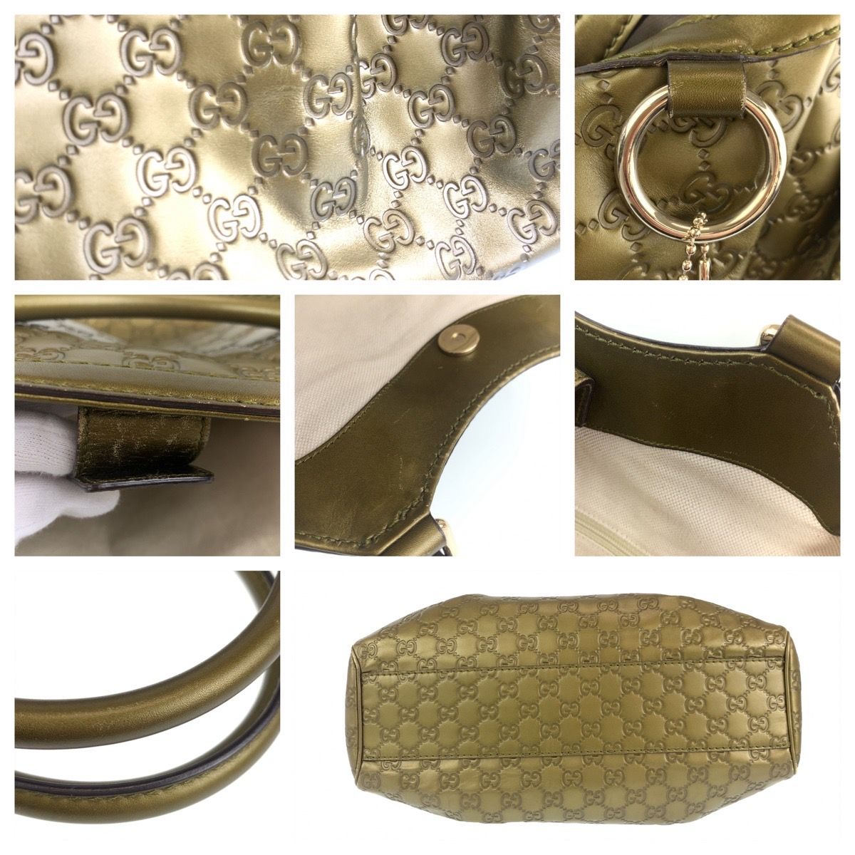 GUCCI グッチ グッチシマ GG柄 スーキー インターロッキング ゴールド 