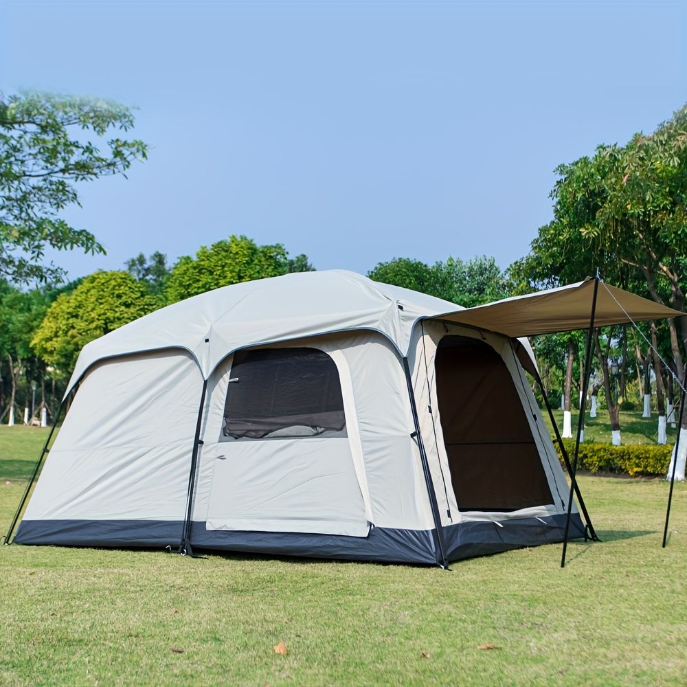 新着商品 簡単設営3～4人用キャビンテント防水オールシーズンフロントポーチ付きuYE