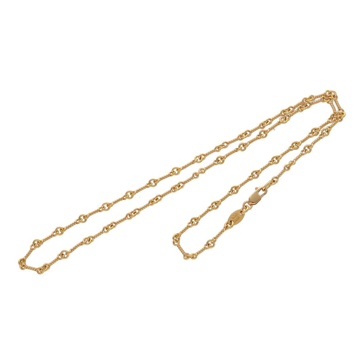 中古】 CHROME HEARTS クロムハーツ ツイストチェーン 16inch