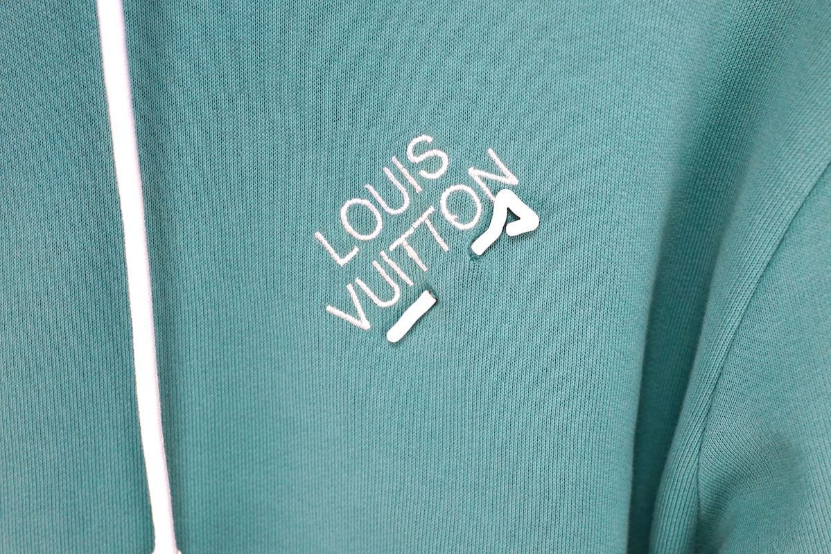 LOUISVUITTON ルイ ヴィトン Embroidered Signature Hoodie ロゴ