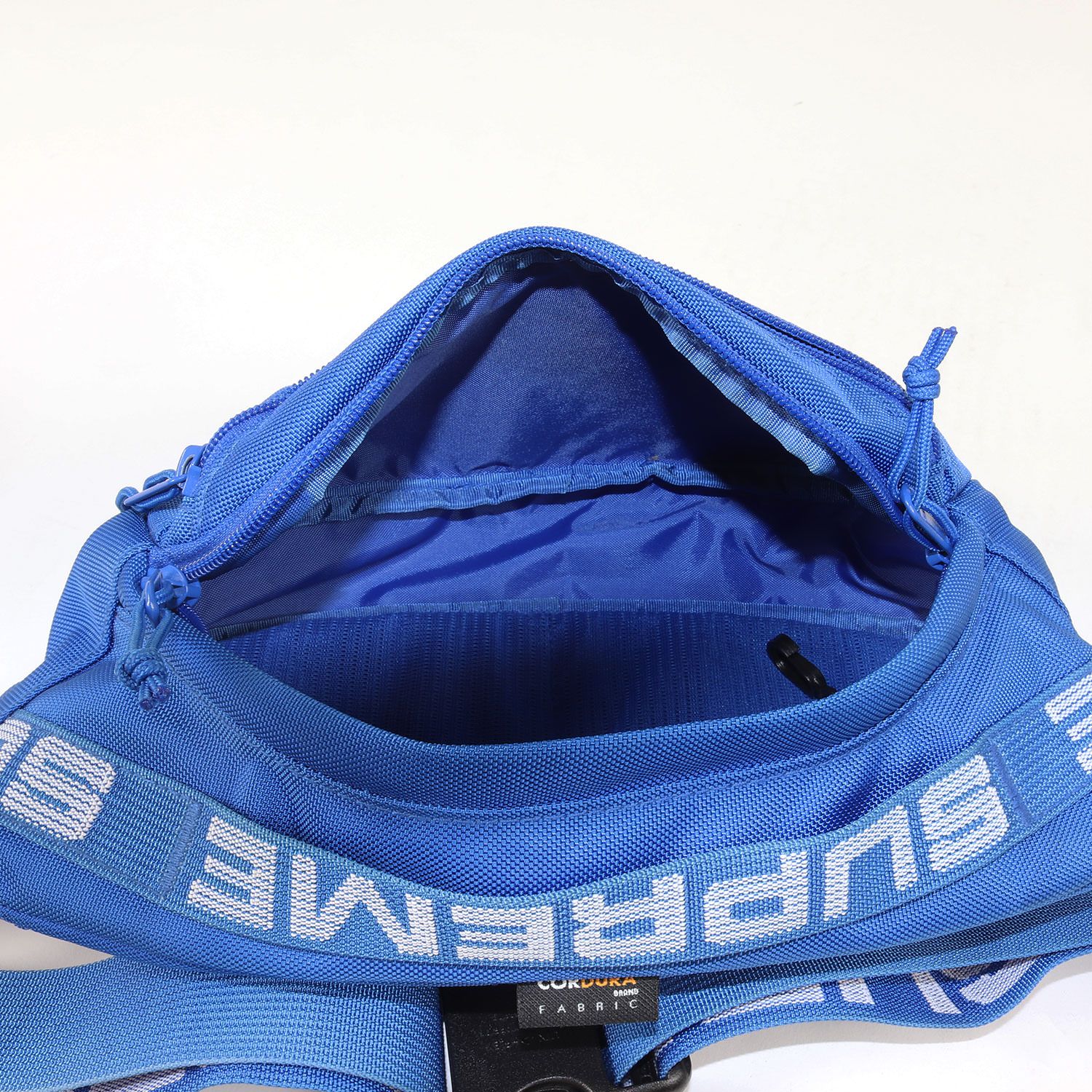 美品Supreme Supreme ウエストバッグ ブルー CORDURA シュプリーム 