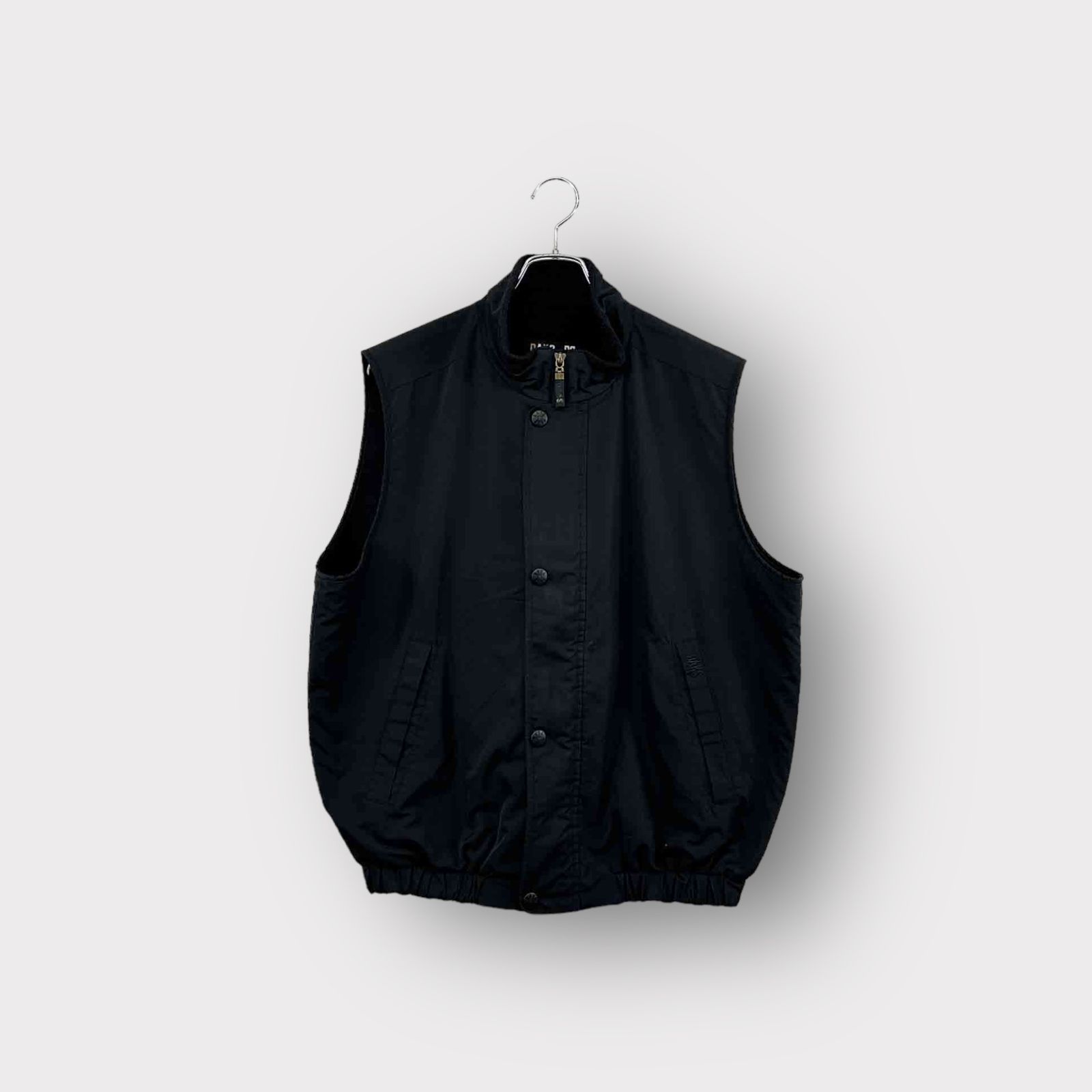 DAKS ダックス ベスト ブラック サイズL フルジップ 裏起毛 トップス メンズ ヴィンテージ 6