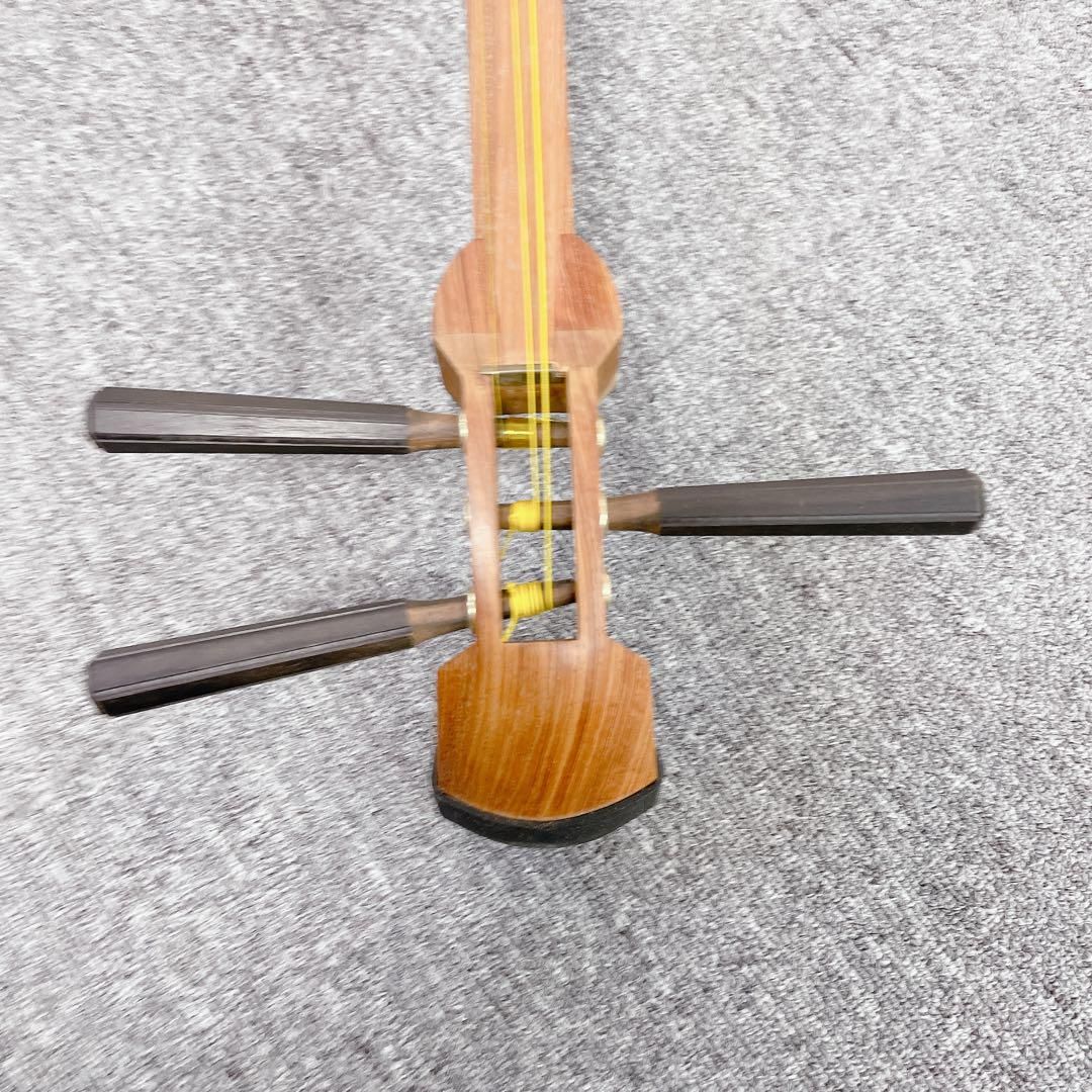 きれい 三味線 細棹 １本溝 花梨 丸打胴 和楽器 一流の品質!