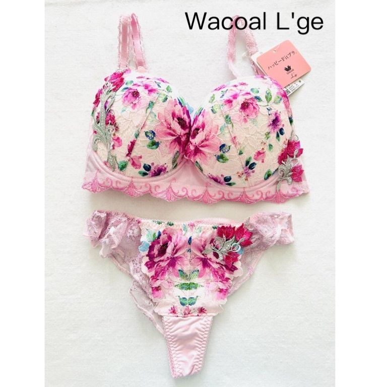 新品】 Wacoal L'ge ワコールルジェ 27G ブラジャー&Tバック 新品】 Wacoal L'ge ワコールルジェ 27G ブラジャー&Tバック