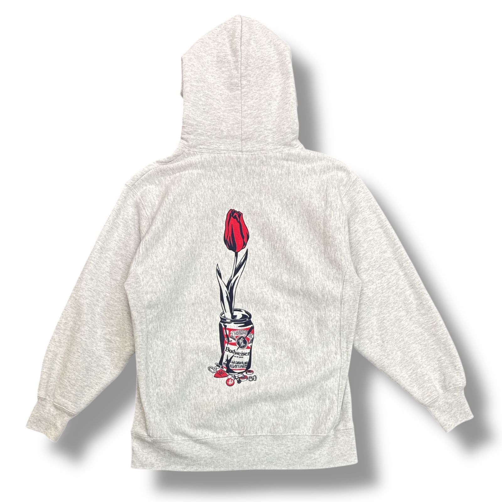 wastedyouth×budweiserコラボパーカー Wasted Youth x Budweiser コラボ 薔薇 バラ プリント