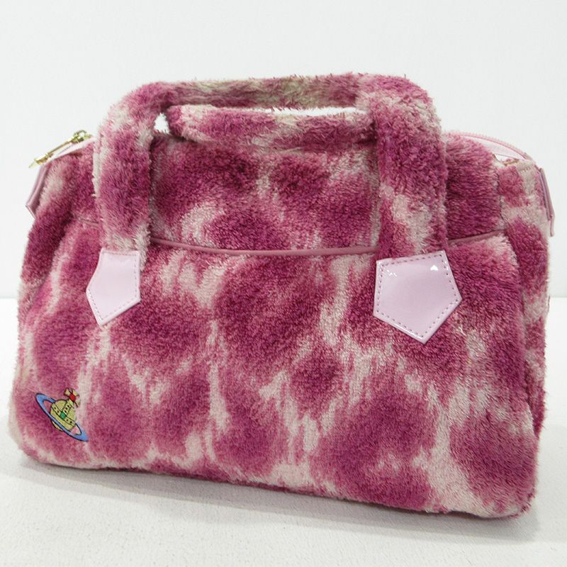 三重本店 Vivienne Westwood ヴィヴィアンウエストウッド ハンドバッグ パイルハンドル 1212713 ピンク 121