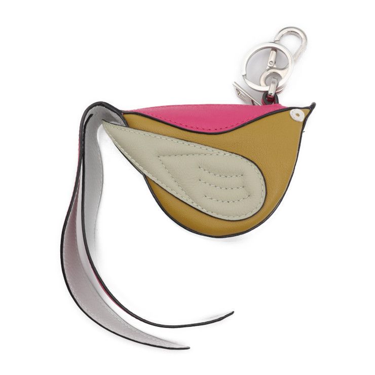 LOEWE ロエベ コインケース カーフレザー マルチカラー シルバー