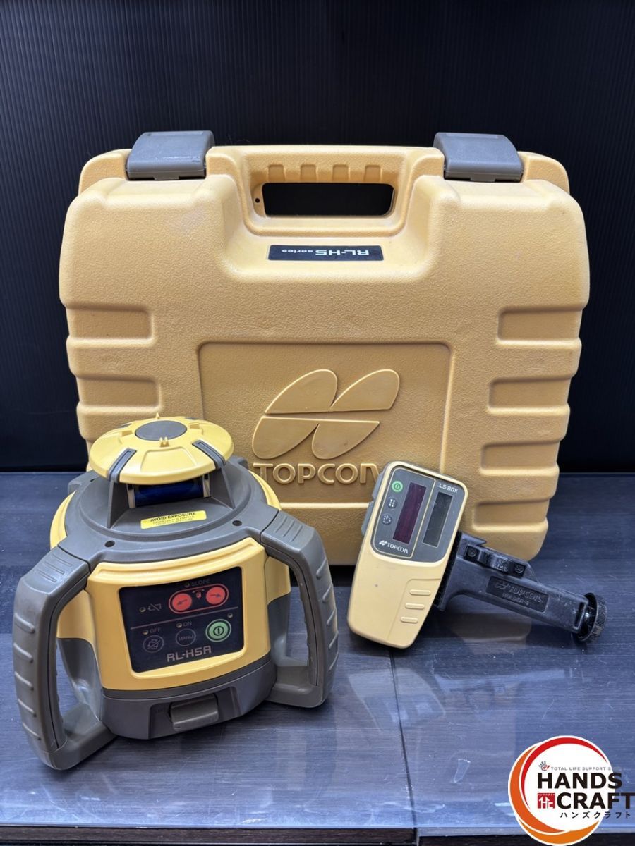 ♭ 品未公正 トプコン RL-H5A 回転レーザー 受光器 ケース付き 未公正 未公正のためジャンクあつかい