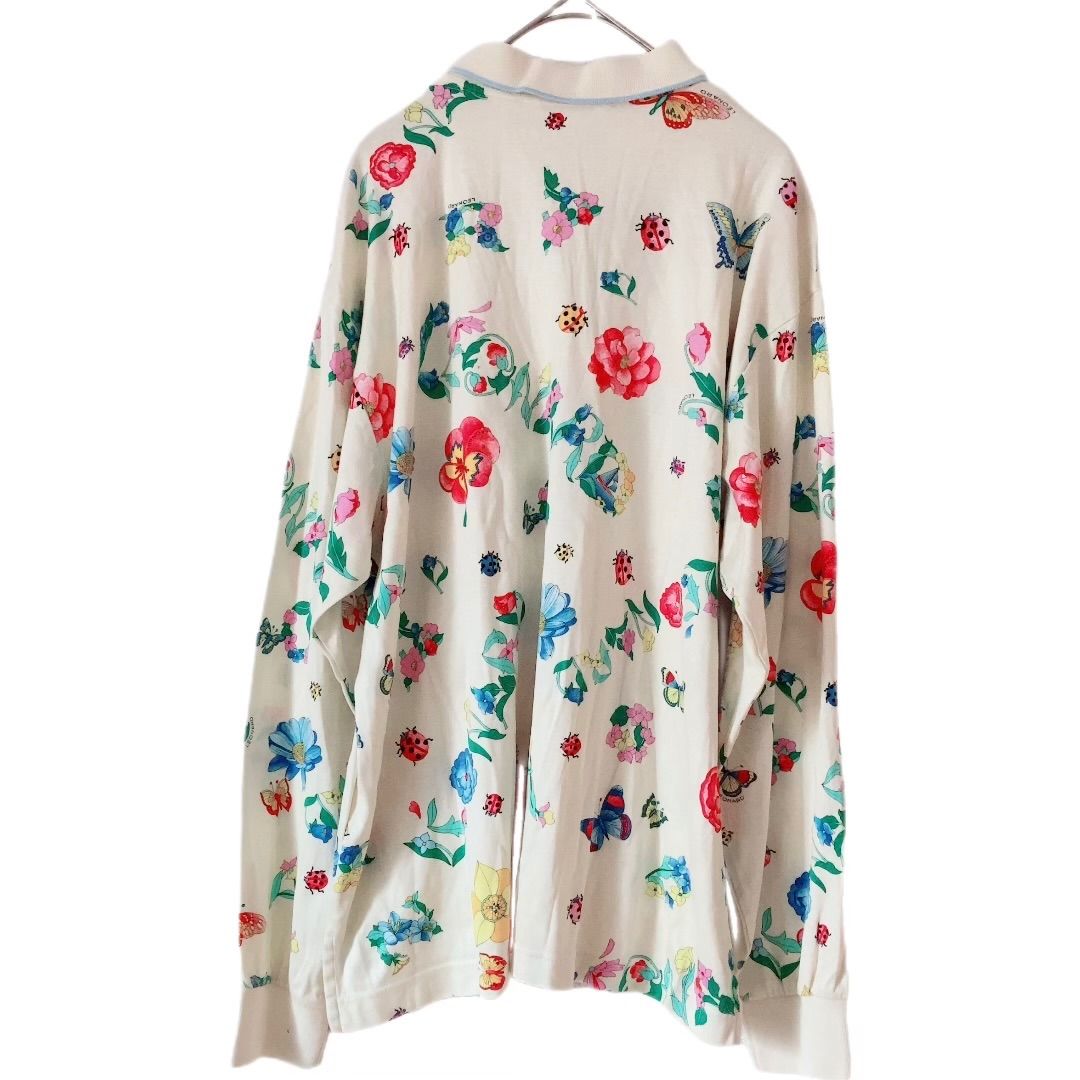 RE189 LEONARD SPORT レオナールスポーツ 長袖ポロシャツ フラワー