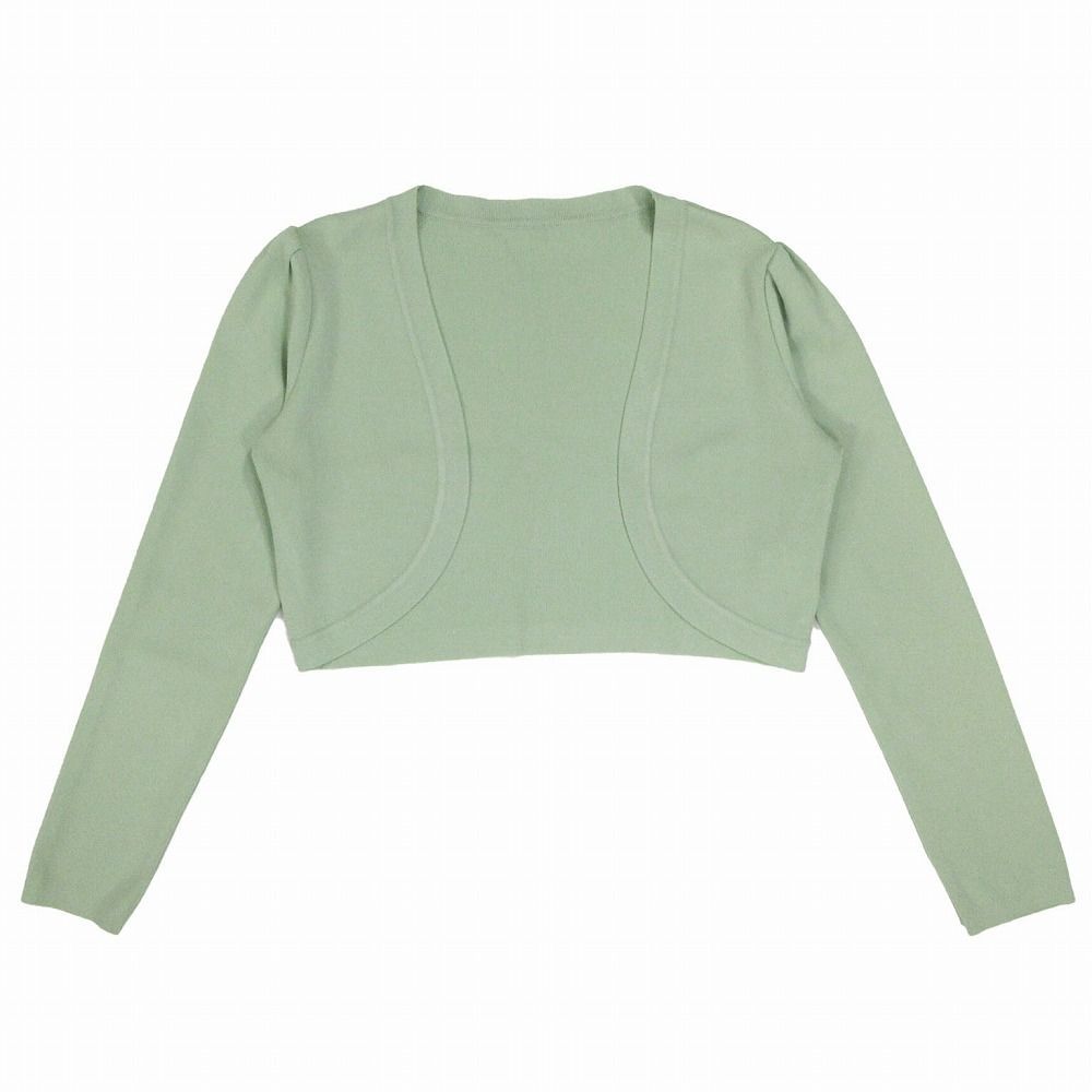 ルネ Rene ニット ボレロ カーディガン 長袖 ストレッチ カットソー トップス 34 XS ライトグリーン ur79 【中古】 ルネ Rene ニット ボレロ カーディガン 長袖 ストレッチ