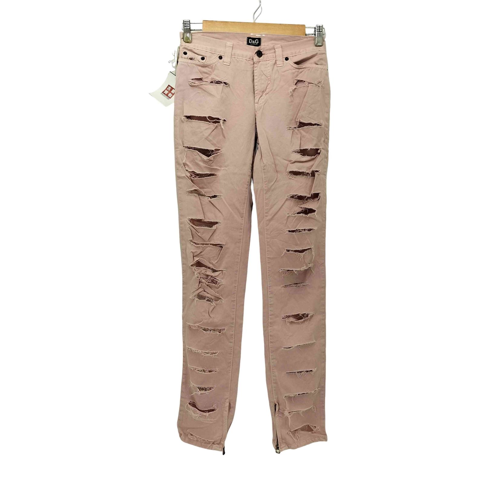 【DOLCE&GABBANA】プレスクリースパンツ Straight-leg pinstripe pants