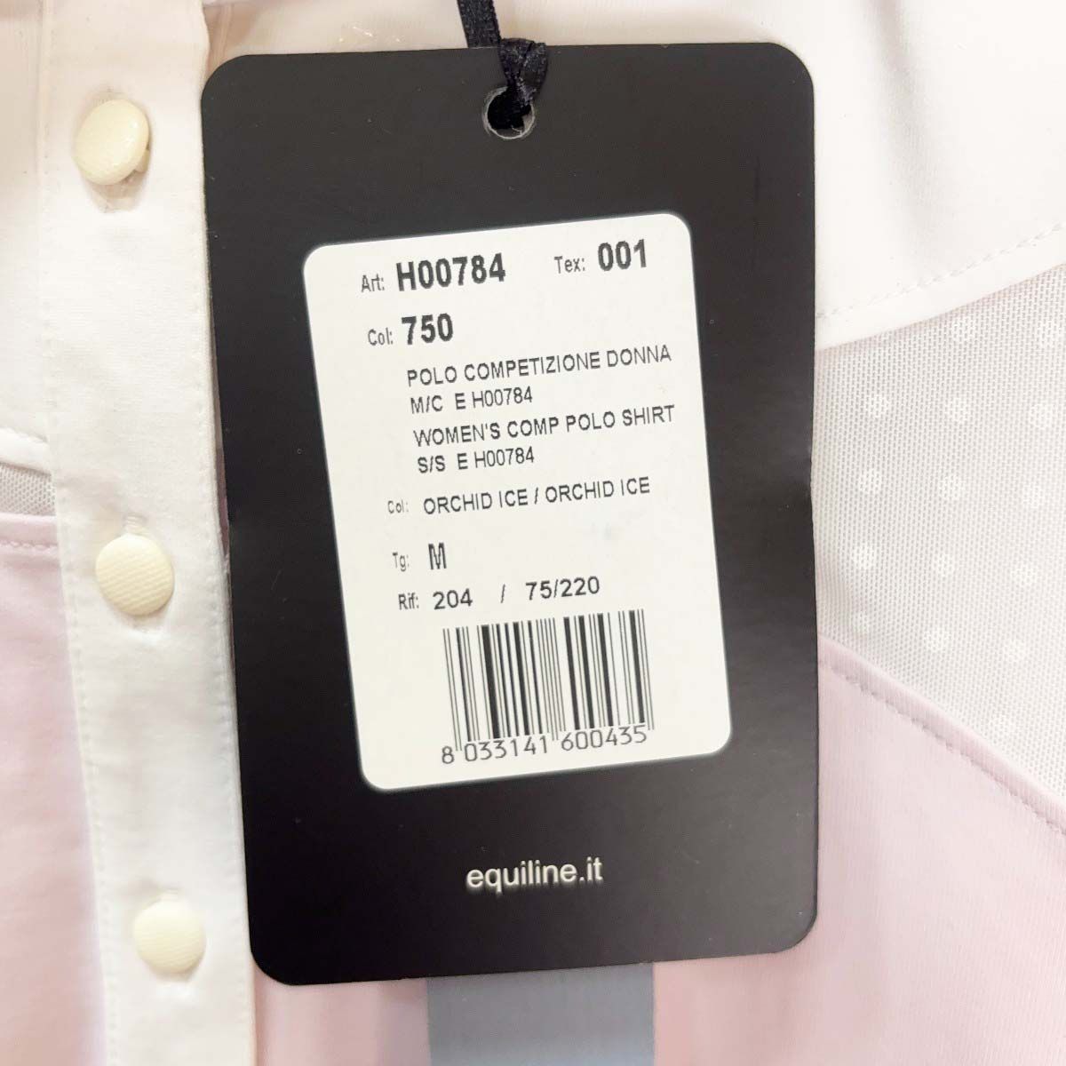 ♥ EQUILINE エクイライン EDEN 競技用シャツ 半袖 ライディング M ピンク H00784 レディース 乗馬 馬術 MEBLE-SODAR_PL