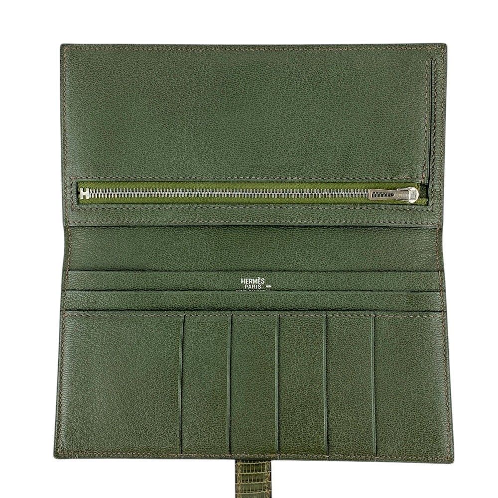 エルメス◇ベアン◇リザード◇二つ折長財布 SALE!!!!□中古 エルメス◇ベアン◇リザード◇二つ折長財布 SALE!!!!□中古