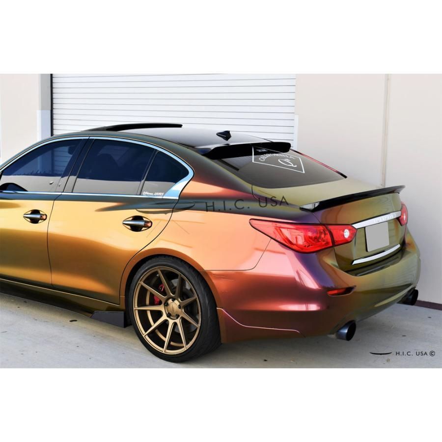 HIC製 V37 スカイライン リア ルーフバイザー スモーク 検) セダン ルーフ スポイラー ウィンドウ 400R INFINITI Q50 -  メルカリ