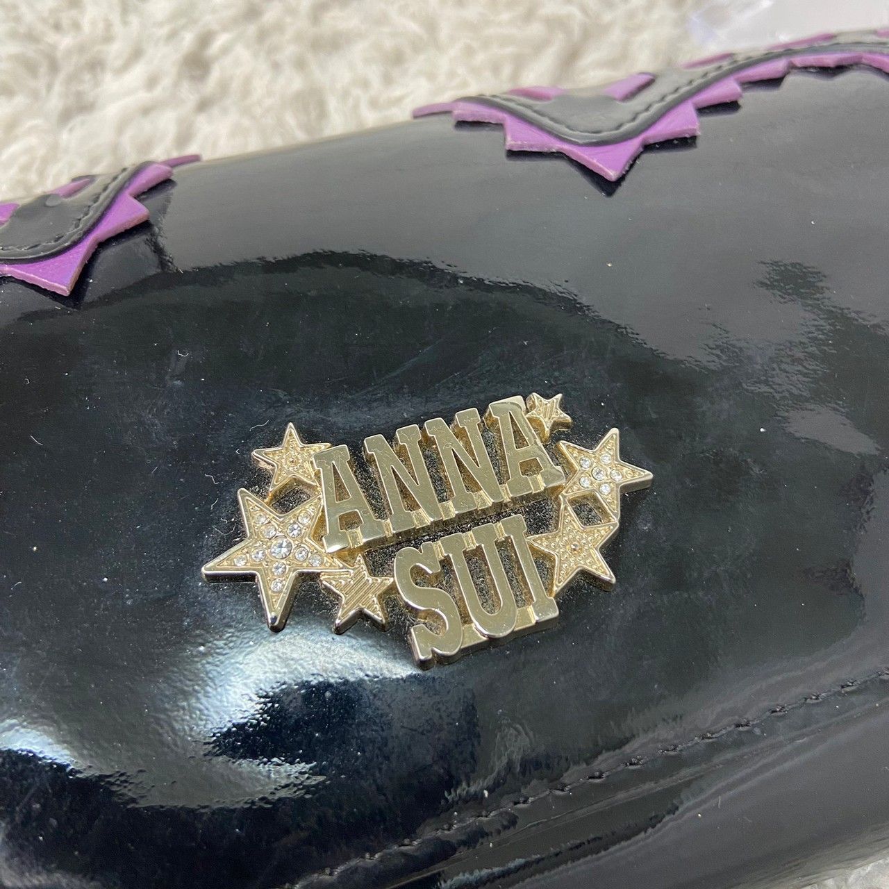 極美品✨ANNA SUI アナスイ スイノワール 長財布 パープル+