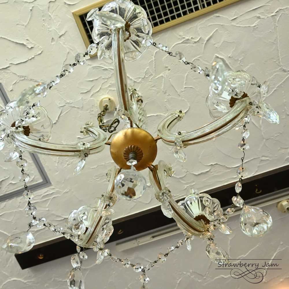 ILA-89 フランスアンティーク シャンデリア 5灯 アンティーク