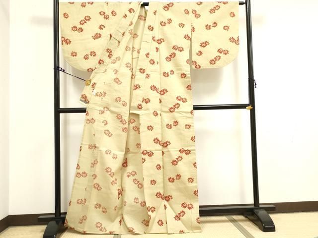 平和屋着物∴夏物 浴衣 綿紅梅 金魚 綿 逸品 DAAV7319cd 平和屋