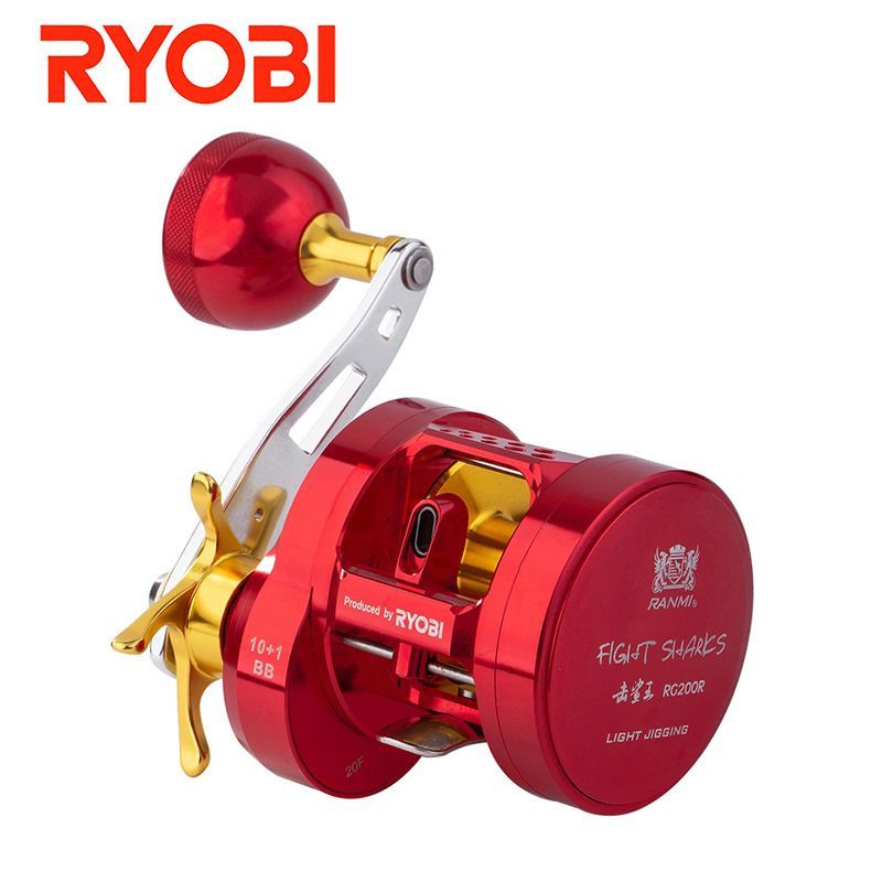 RYOBI海外モデルFIGHT SHARKS ベイトリールバリウスGR兄弟モデル