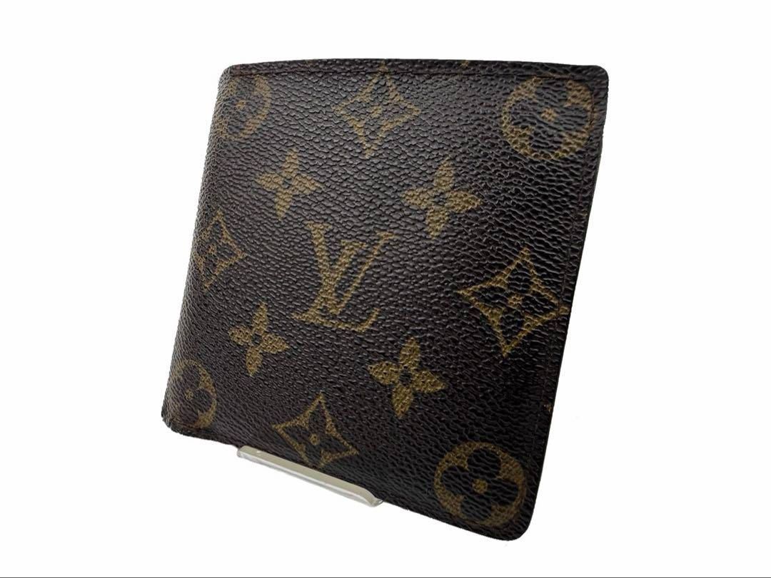 LV ルイヴィトン モノグラム ポルトフォイユマルコ M61675 折り財布 ルイ・ヴィトン モノグラム ポルトフォイユ・マルコ M61675 二