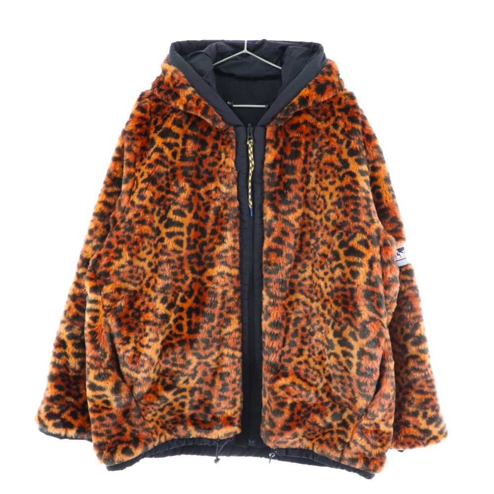 Aries (アリエス) 19AW Reversible Furry Leopard Parka リバーシブルレオパードファージップアップフーデッドジャケット  ブルゾン ブラック ブラウン FQAR70014 - メルカリ