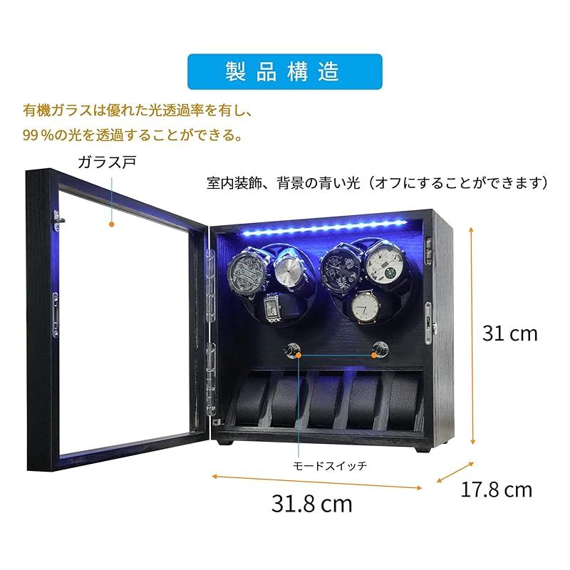 楽天市場】ORYX ワインディングマシーン 腕時計自動巻き上げ機