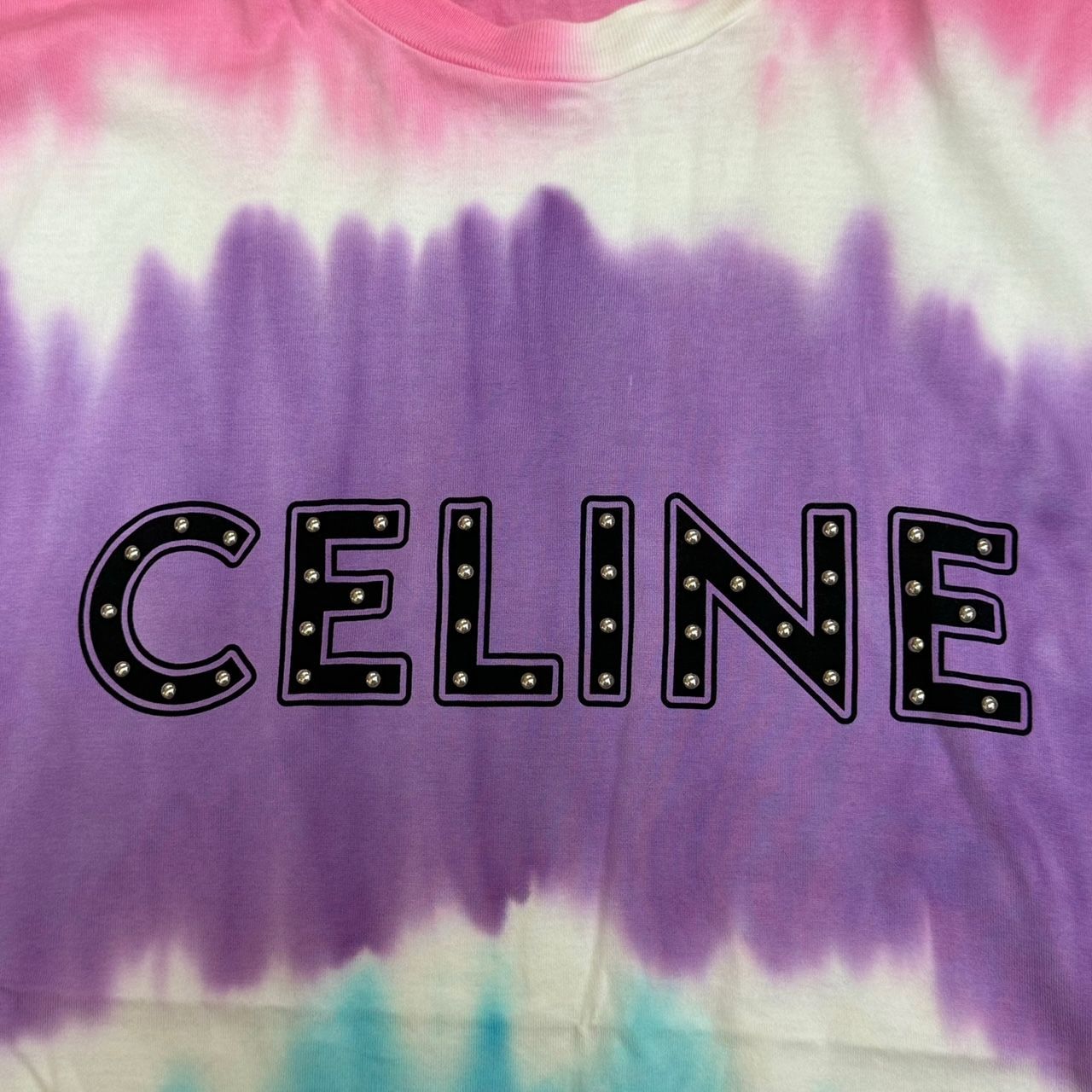 国内正規 CELINE by Hedi Slimane 21SS タイダイロゴTシャツ カットソー スタッズ エディ期 セリーヌ 2X687956M  マルチカラー M 67940A6 - メルカリ