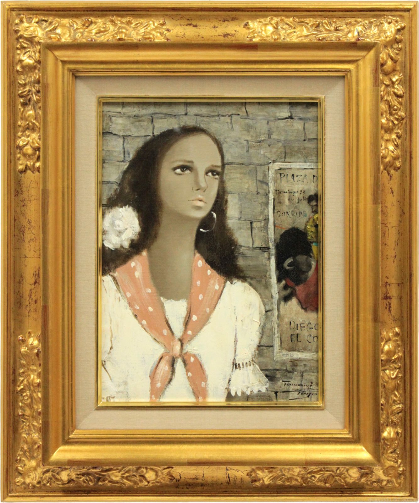 東郷たまみ 「黄昏のコリーダ」 油絵・油彩画 絵画 - メルカリ