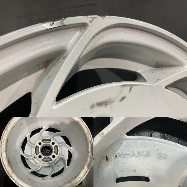 FORTECS フォルテクス 社外ホイール 15インチ 4本 6.5J4HPCD114.3 25 左右非対称 長期 センターキャップ付 MHB568 TRITUETUBI_COM