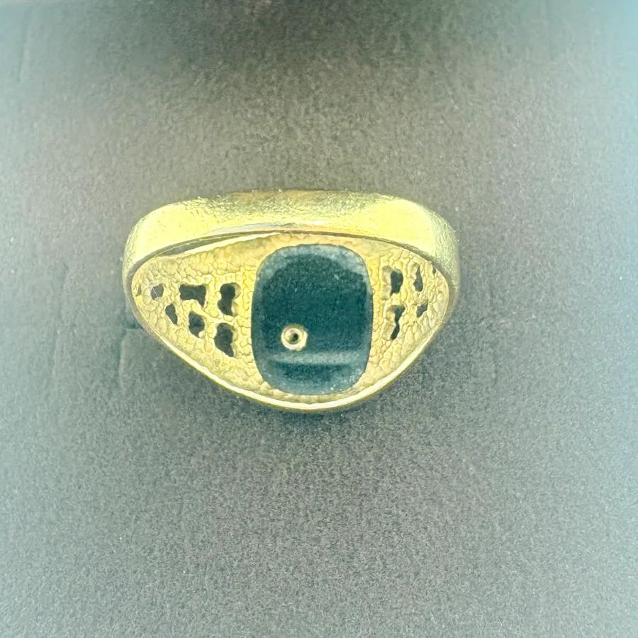 値下げしました❗️【UK製 ヴィンテージリング】 UK K9 ゴールド