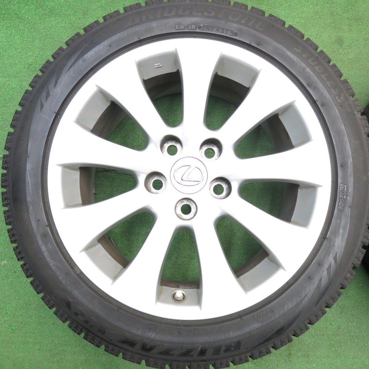 センサー付！バリ溝！9.5分☆レクサス GS 純正 225/50R17 スタッドレス 