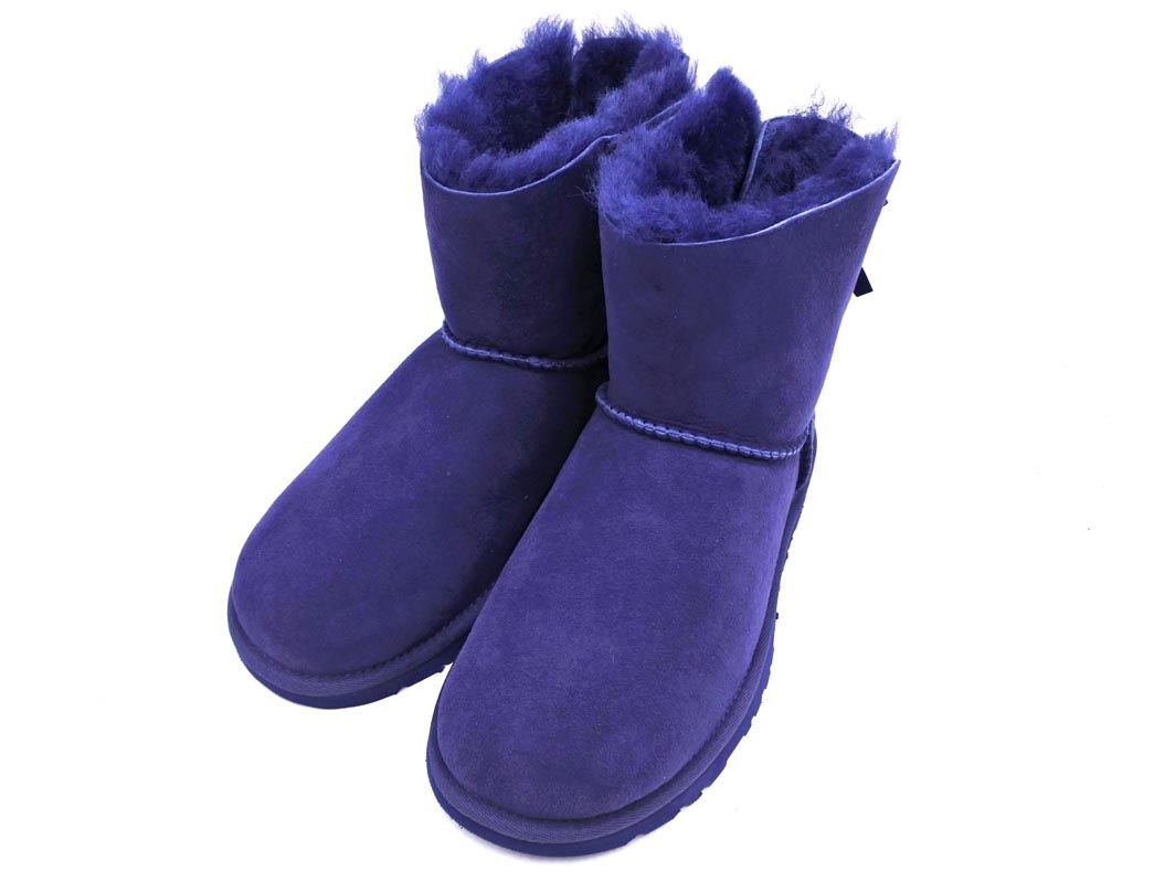 UGG Australia アグ オーストラリア 1005062 ミニベイリーボウ ムートン ブーツ size23|濃紺 ◆ ◎レディース