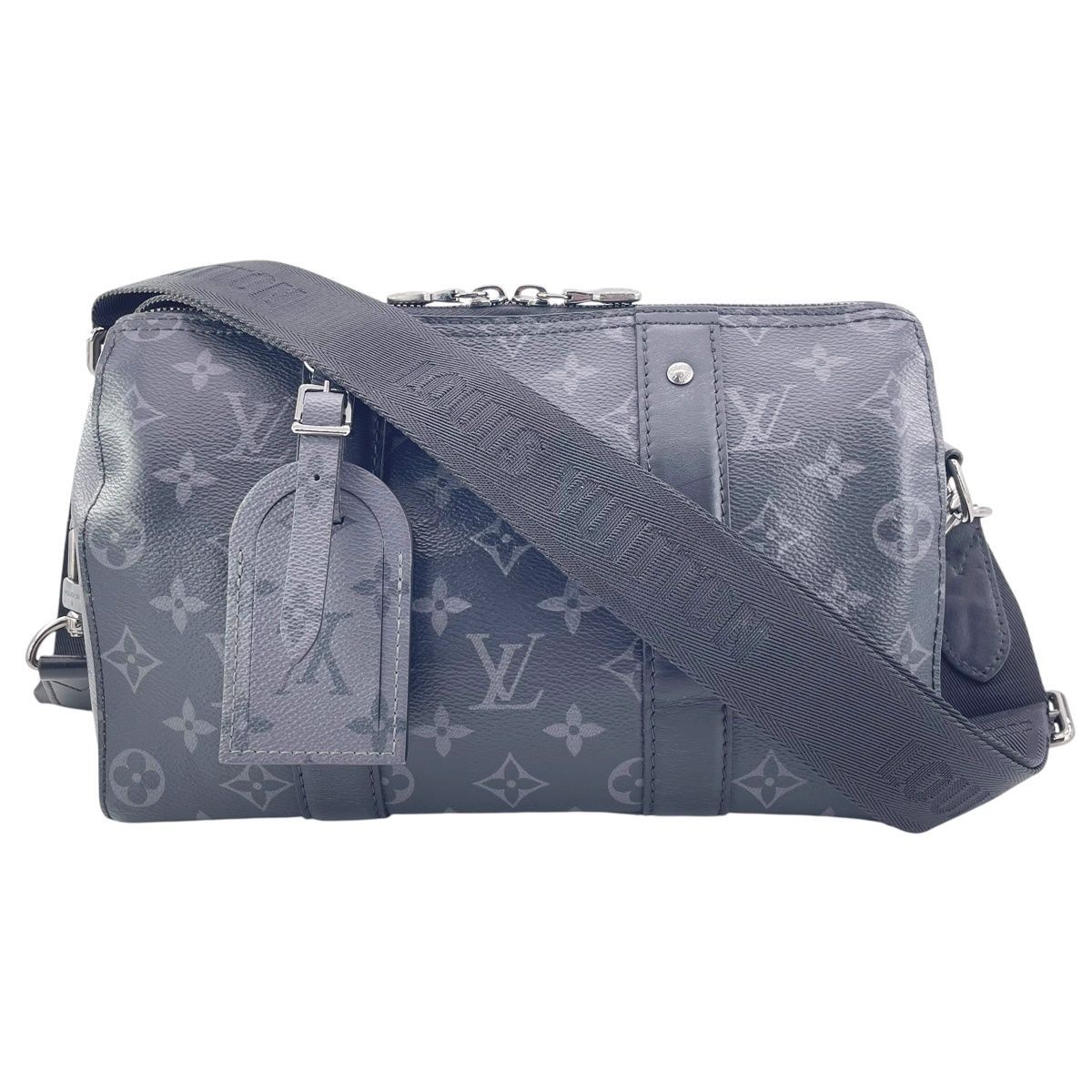 LOUIS VUITTON ルイ ヴィトン シティ･キーポル M45936 モノグラム･エクリプス キャンバス ブラック ノワール メンズ ショルダーバッグ 25023077 RD