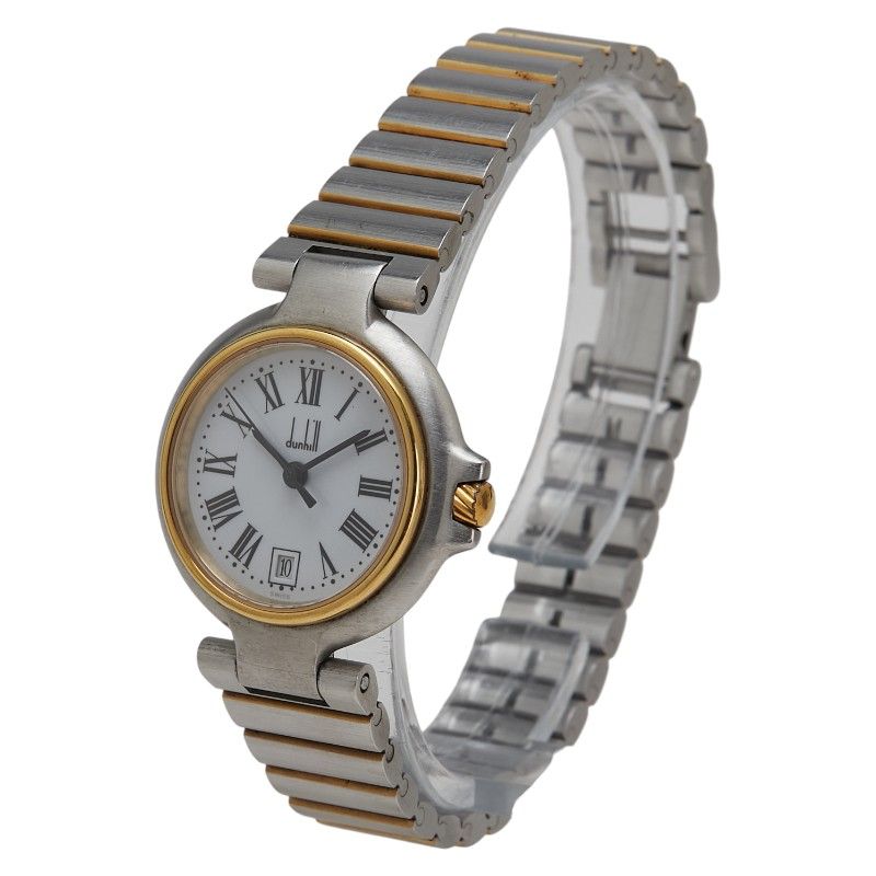 ダンヒル シルバー ゴールド ステンレススチール メッキ レディース Dunhill 1-0231526