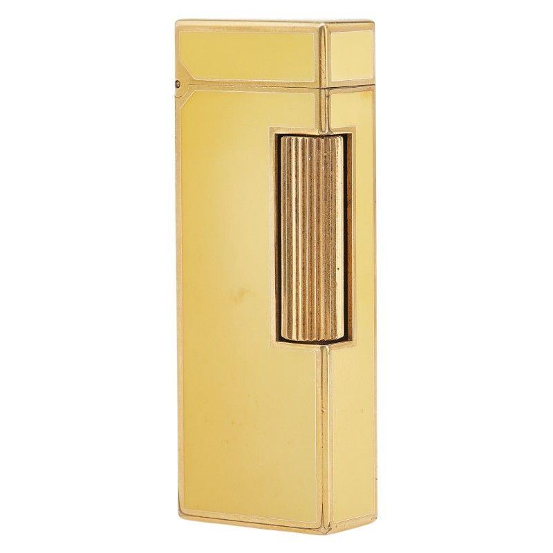 ダンヒル ローラー式 着火未確認 ガスライター 喫煙具 ゴールド メッキ