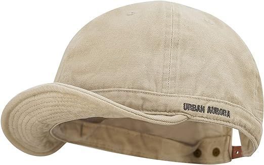 [Clape] 短いつばキャップ メンズ 帽子 軽薄 無地 野球帽子 日焼け止め アンパイアキャップ カジュアル ランニングキャップ サイクル 短ツバ 野球帽 ロゴ アウトドア メンズ コットン ベースボ