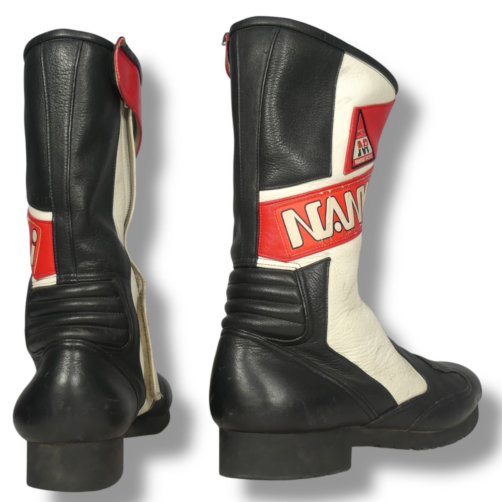 NANKAI 南海 ナンカイ 当時物 レーシングブーツ 白赤黒 27.0cm 26.5cm