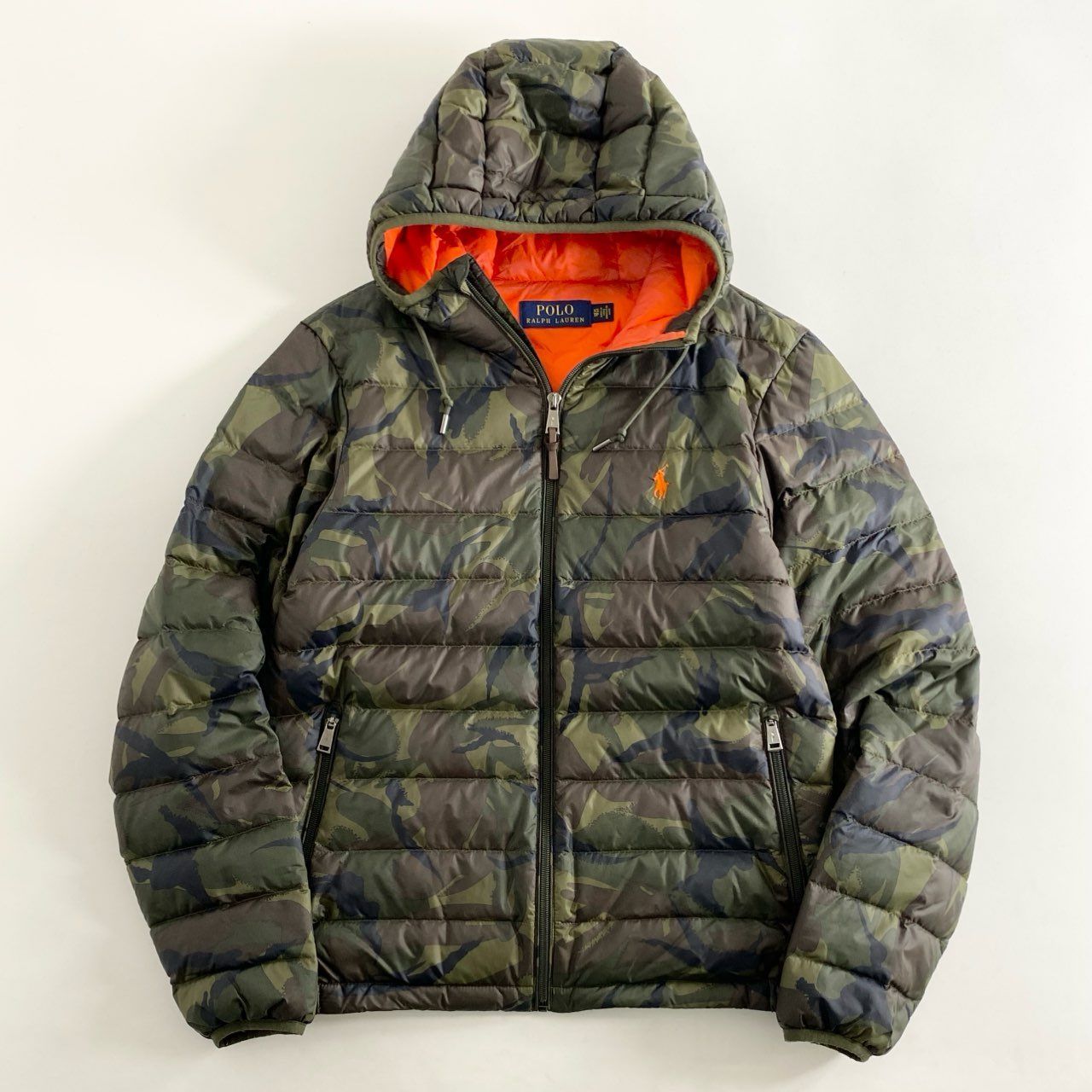 Polo Ralph Lauren カモフラージュ柄ダウンジャケット XS Polo Ralph Lauren カモフラージュ柄ダウンジャケット XS ラルフ