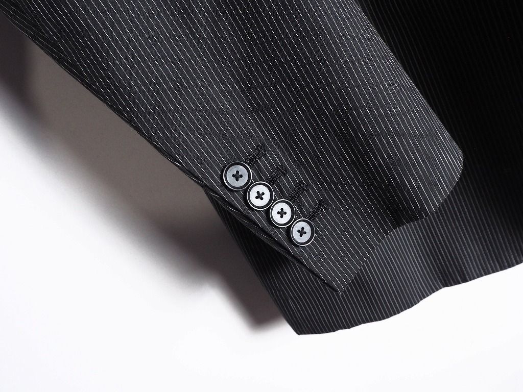 美品 CK Calvin Klein カルバン クライン シルク混 ストライプ