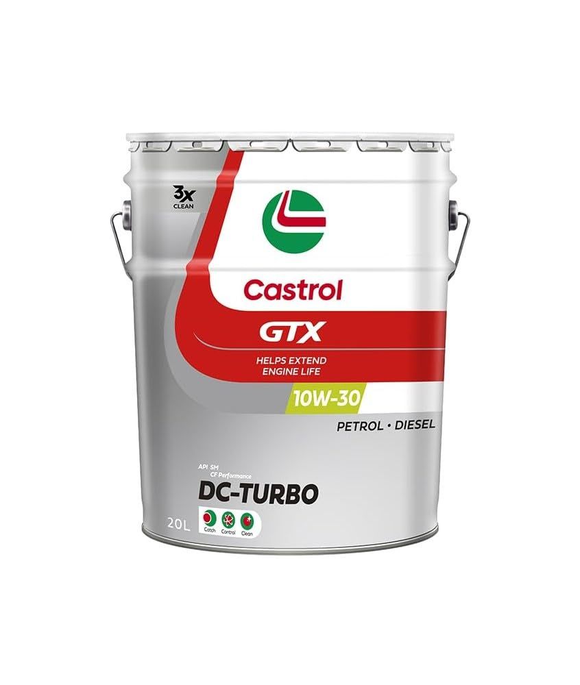 Castrol カストロール エンジンオイル GTX DC-TURBO 10W-30 API SM CF Performance 20L 4輪ガソリン ディーゼル車両用