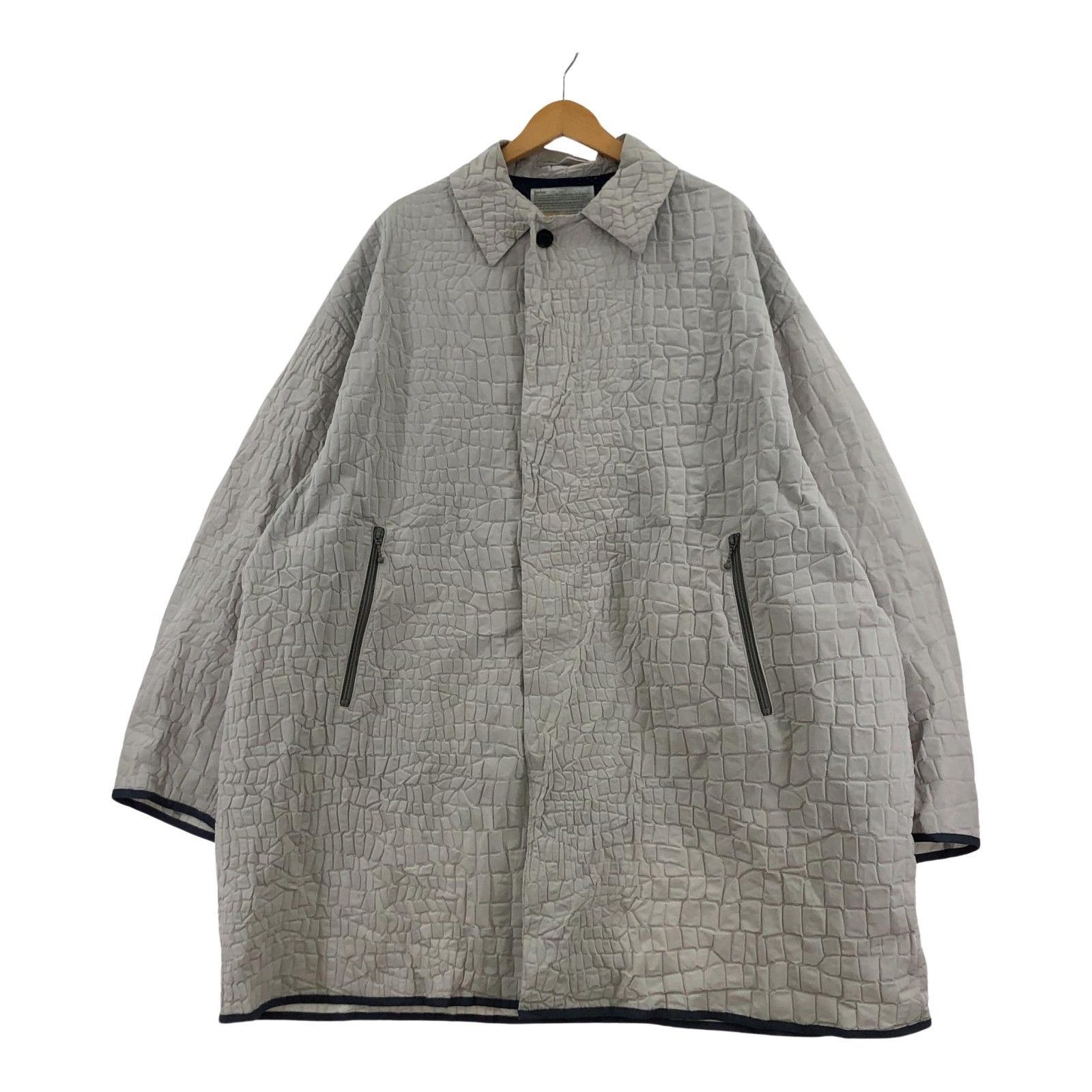 kolor/20SS/クロコダイクロスステンカラーコート/1/ホワイト - メルカリ
