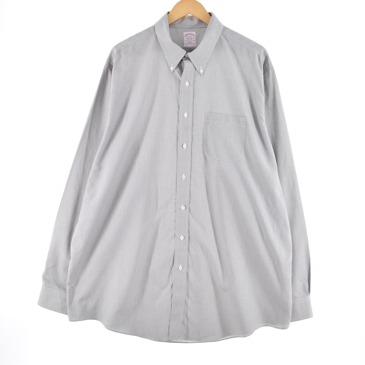 古着 ブルックスブラザーズ Brooks Brothers Est.1818 長袖 コットンチェックシャツ メンズXL/eaa345386