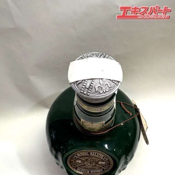  SALUTE BLENDED SCOTCH WHISKY 緑陶器 ROYAL SALUTE ロイヤルサルート スコッチ ウイスキー 21年緑