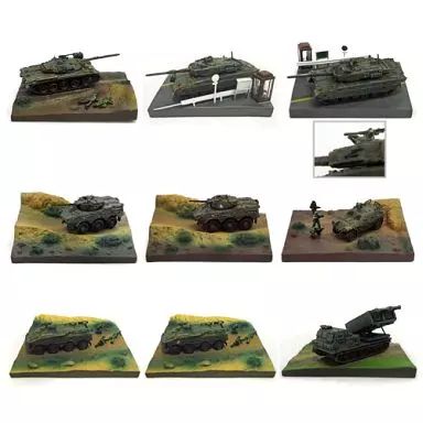 全9種セット 1/144 陸上自衛隊装備大全 第二弾 中古】食玩 ミニカー 全9種セット 「1/144 陸上自衛隊装備大全