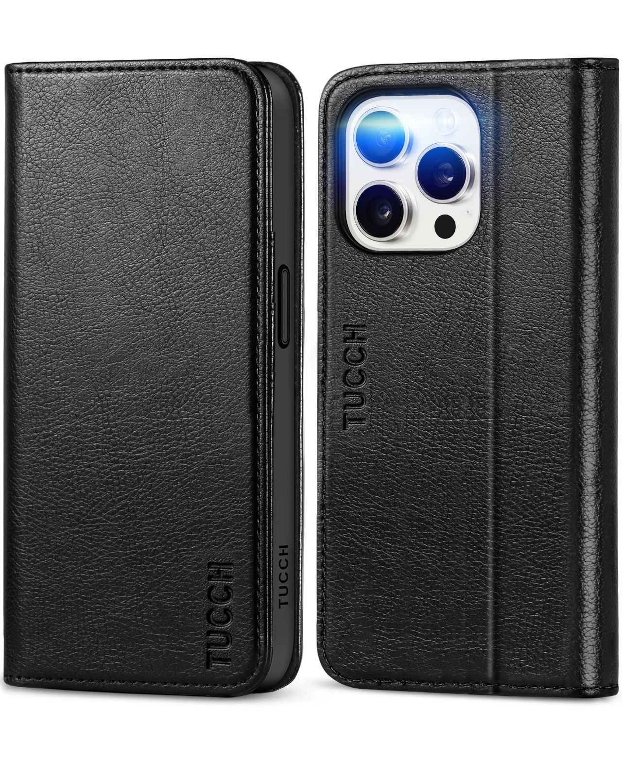 【新着商品】手帳型 iPhone15 Proケース ケース 手帳型 耐衝撃 全面保護 高級PU合皮 Pro カードポケット スタンド機能 マグネット内蔵 [RFIDブロッキング] 15 アイフォン15 Pro 携帯カバー (2023年発売 