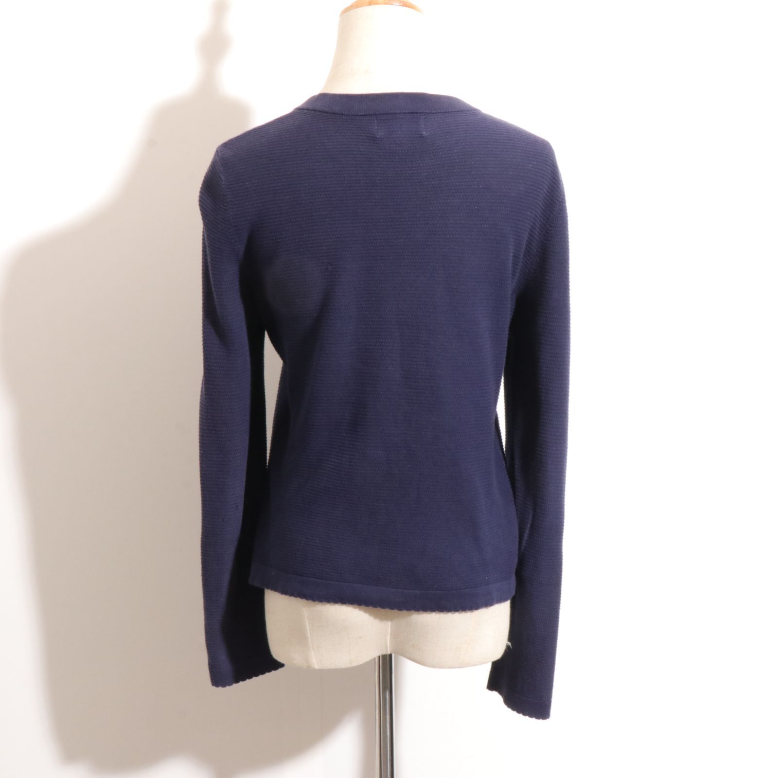 美品 courreges 薄手ニット レディースM ☆訳あり☆ Courreges クレージュ トップス カーディガン 薄手