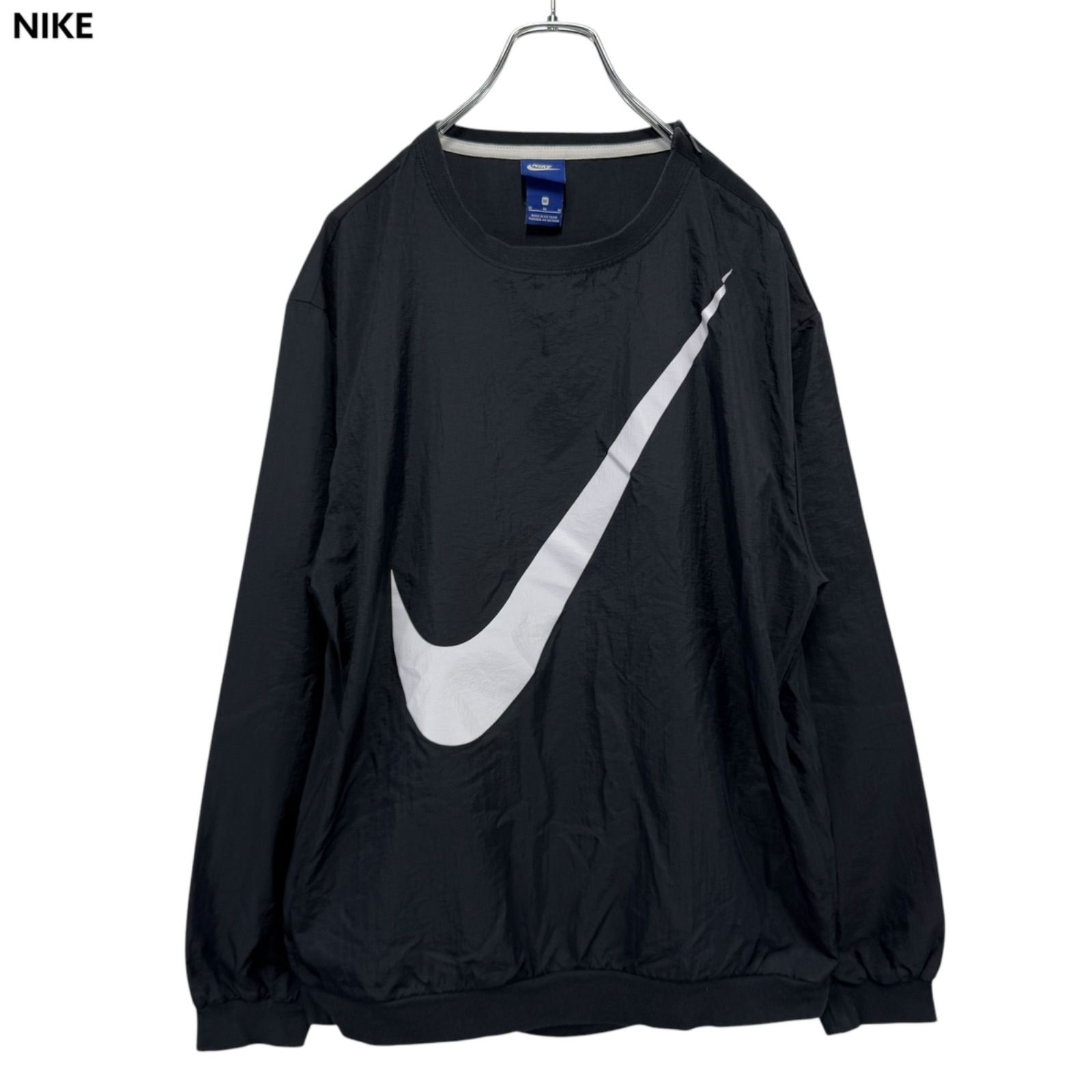 NIKE Logo Print Pull Over Nylon Jacket ナイキ プルオーバー ナイロン ジャケット プリントロゴ 古着