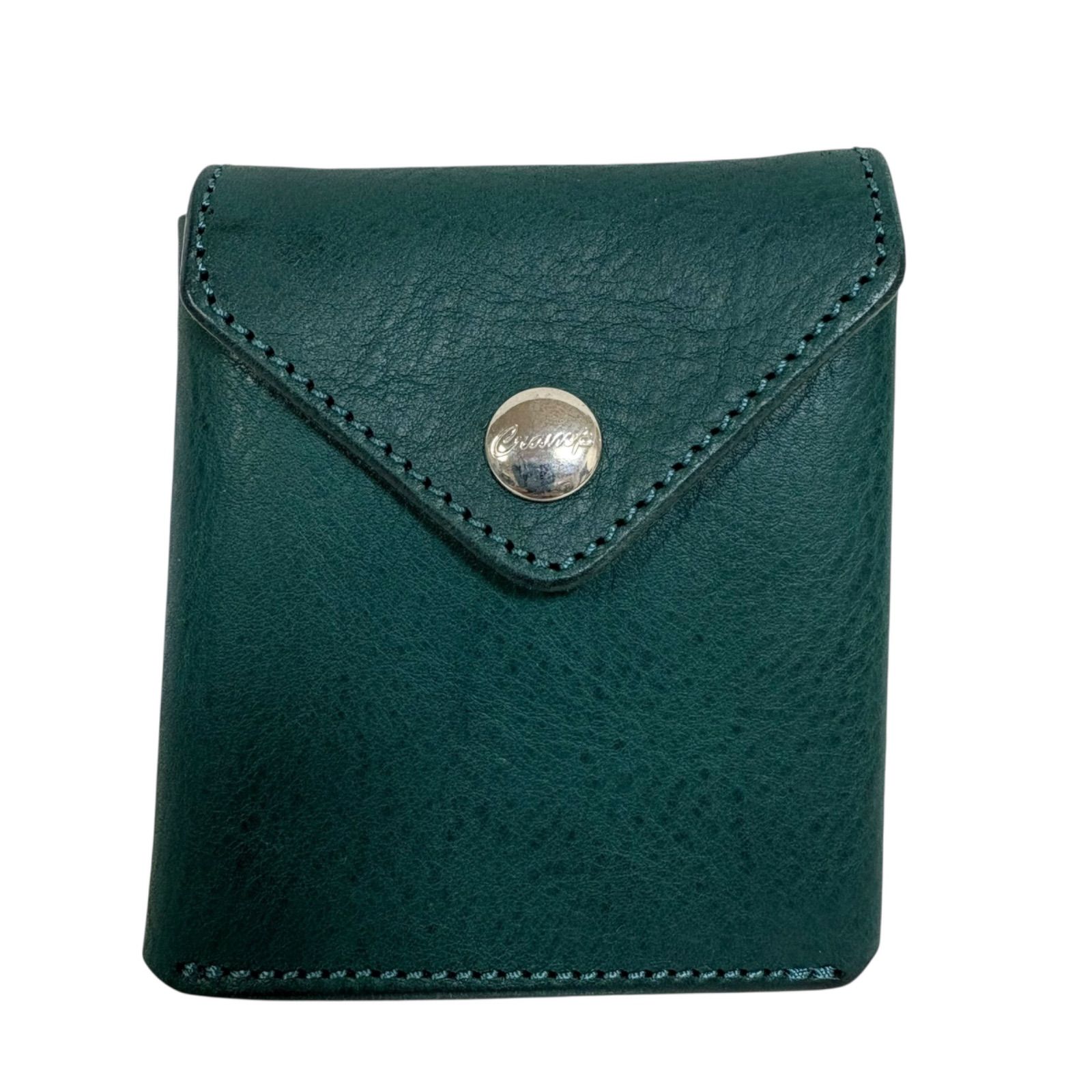 展示未使用】cramp シュリンクレザー スリムウォレット 池之端銀革店