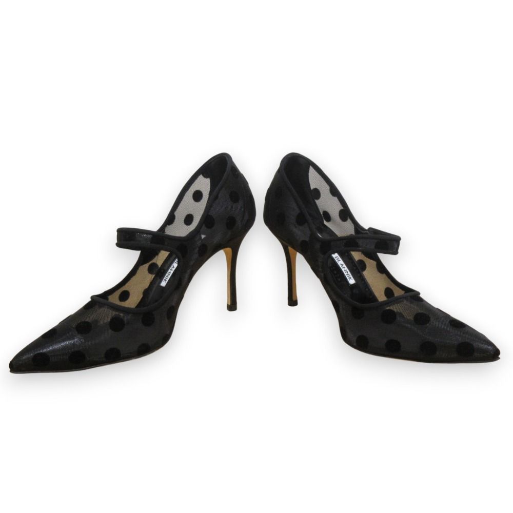 マノロブラニク パンプス メリージェーンパテント 36