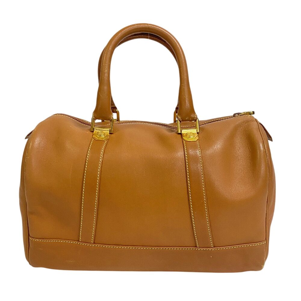 LOEWE ロエベ アナグラム レザー ミニボストンバッグ ブラウン　大容量 5％OFF フォロワークーポン！！】LOEWE ロエベ ハンドバッグ